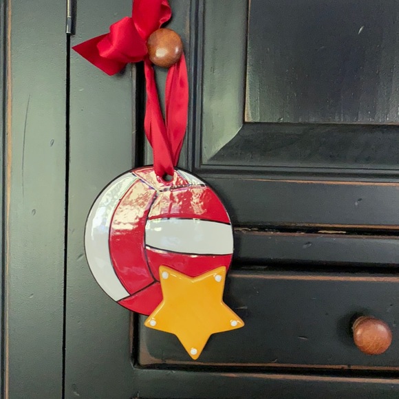 NWT CLAY CHICK CERAMICS Soccer Ornament - Picture 1 of 4